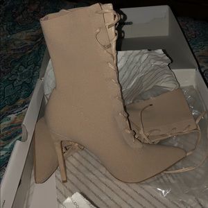 Stiletto bootie heels from Aldo.